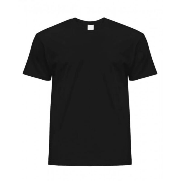 camiseta negra enhebrados